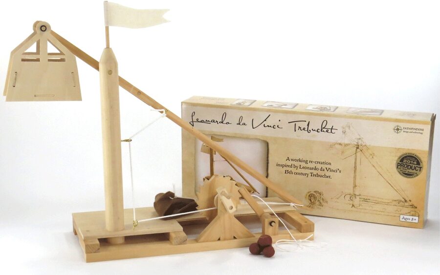 Leonardo Da Vinci - Funktionsmodell aus Holz - Trebuchet Baukasten